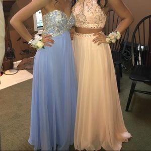 Light blue prom dress